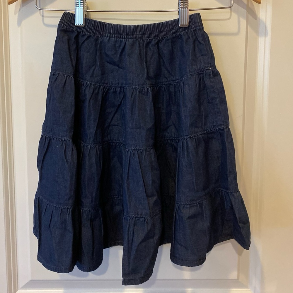 NEW Hanna Andersson Denim Twirl Skirt Size 110cm / 5